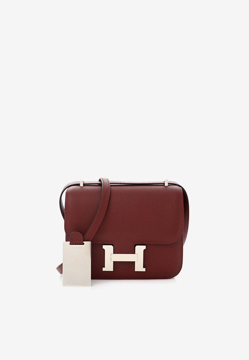 Hermès Constance 18 in Rouge H Epsom Leather with Palladium Hardware