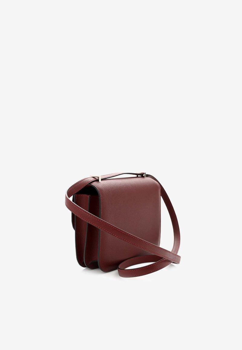 Hermès Constance 18 in Rouge H Epsom Leather with Palladium Hardware