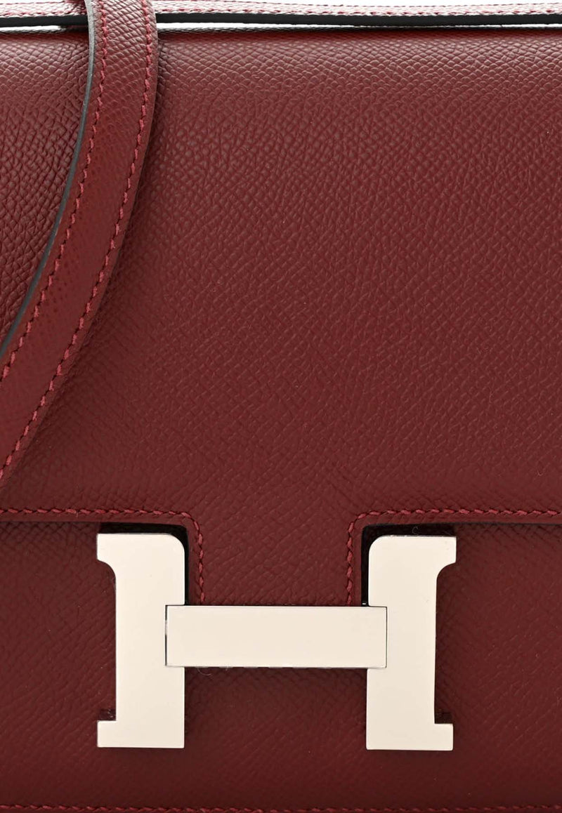 Hermès Constance 18 in Rouge H Epsom Leather with Palladium Hardware