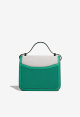 Hermès Constance 24 in Vert Jade Swift and Toile with Palladium Hardware