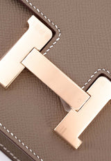 Hermès Constance Elan in Etoupe Epsom Leather with Rose Gold Hardware