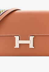 Hermès Constance Long Wallet To Go Cavale in Gold Evercolor Leather with Palladium Hardware