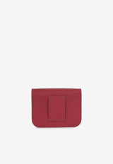 Hermès Constance Slim Wallet in Rubis Epsom Leather with Palladium Hardware