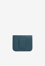 Hermès Constance Slim Wallet in Bleu de Prusse Evercolor with Gold Hardware