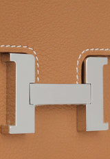 Hermès Constance To Go Wallet Cavale in Gold Evercolour with Palladium Hardware