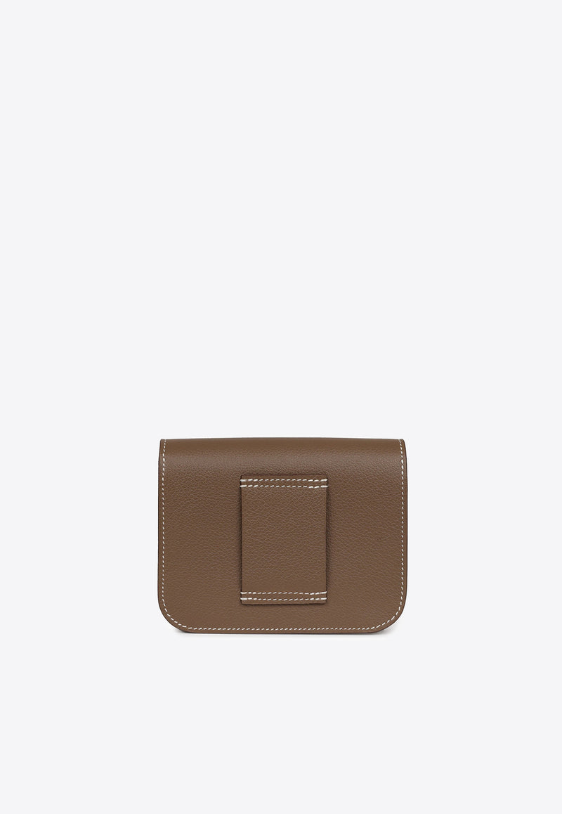 Constance Slim Wallet in Etoupe Evercolor with Palladium Hardware