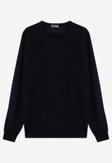 Drumohr Wool Crewneck Sweater Black D0D103WO/P_DRUMH-690