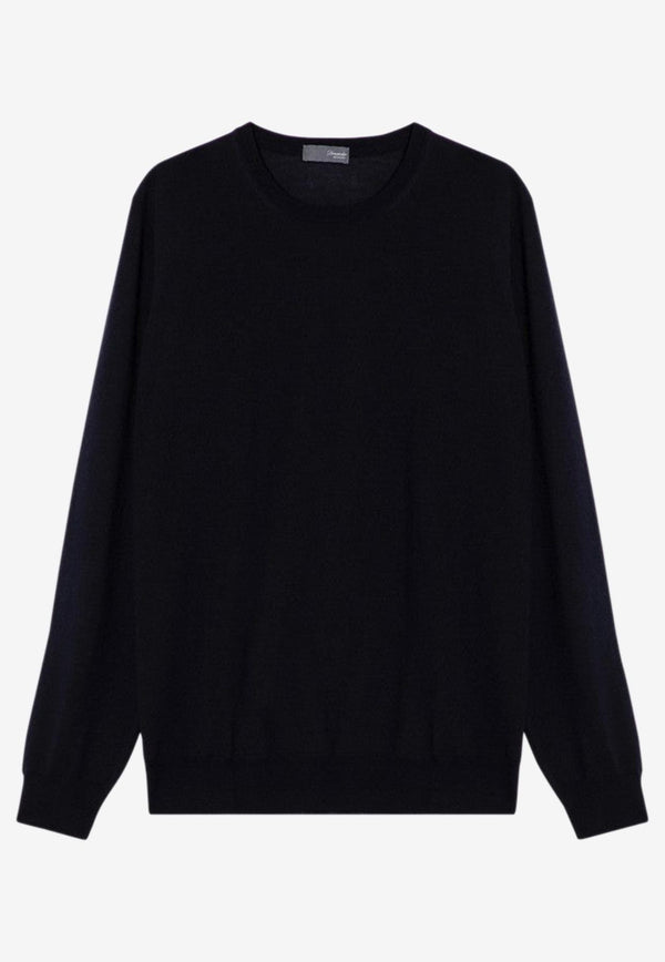 Drumohr Wool Crewneck Sweater Black D0D103WO/P_DRUMH-690