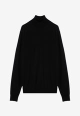 Drumohr High-Neck Wool Sweater Black D0D104WO/P_DRUMH-690