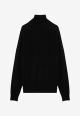 Drumohr High-Neck Wool Sweater Black D0D104WO/P_DRUMH-690