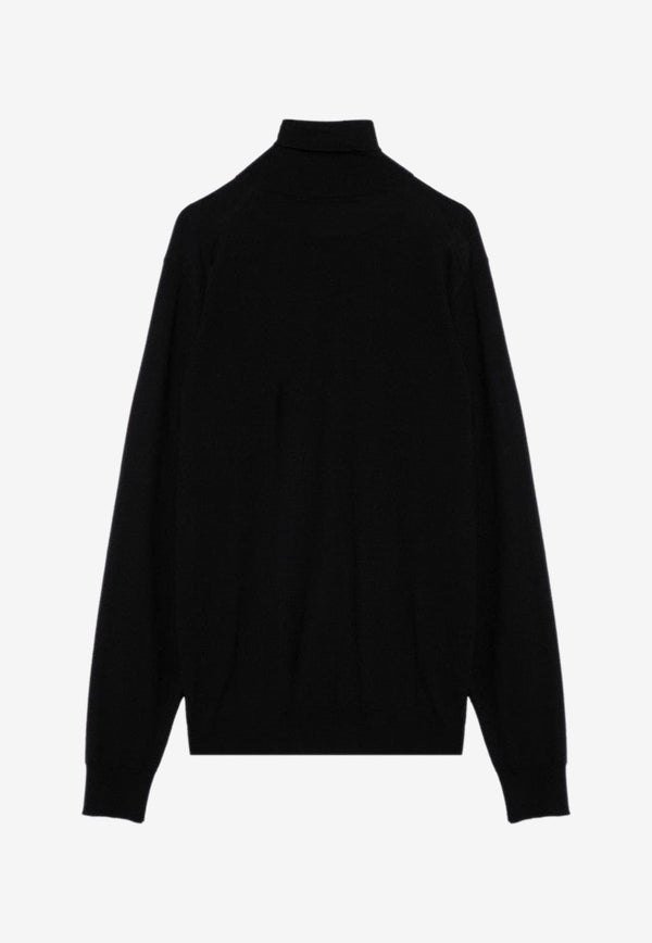 Drumohr High-Neck Wool Sweater Black D0D104WO/P_DRUMH-690