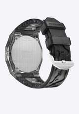 D1 Milano X Mad Absence Transparent Watch Black D1-MDRJ01BLACK