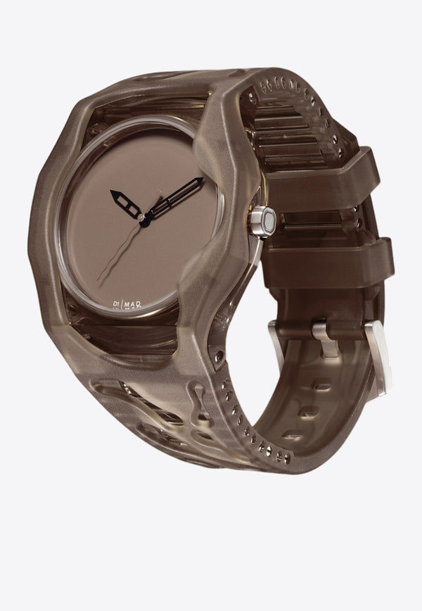 D1 Milano X Mad Terra Transparent Watch Brown D1-MDRJ06BROWN