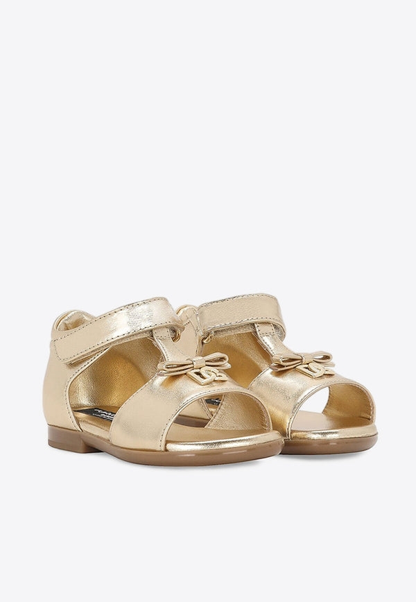 Dolce 
Gabbana Kids Baby Girls Leather Sandals D20082 A5439 87601 Gold