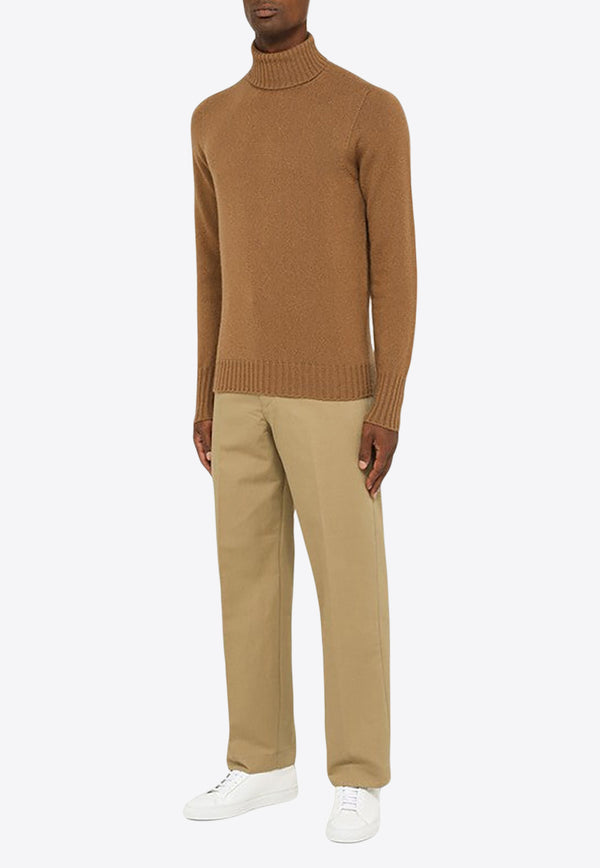 Drumohr Turtleneck Wool Sweater Beige D4W404NWO/N_DRUMH-539