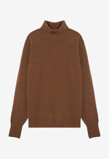 Drumohr High-Neck Wool Sweater Camel D4W404NWO/P_DRUMH-539