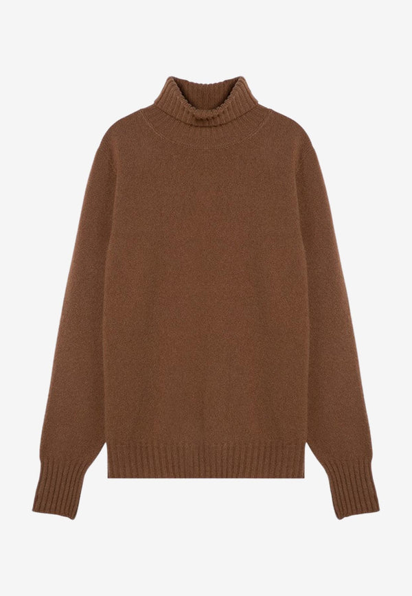 Drumohr High-Neck Wool Sweater Camel D4W404NWO/P_DRUMH-539