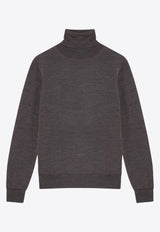 P.A.R.O.S.H Cashmere and Silk Turtleneck Sweater Brown D512933WO/P_PAROS-026