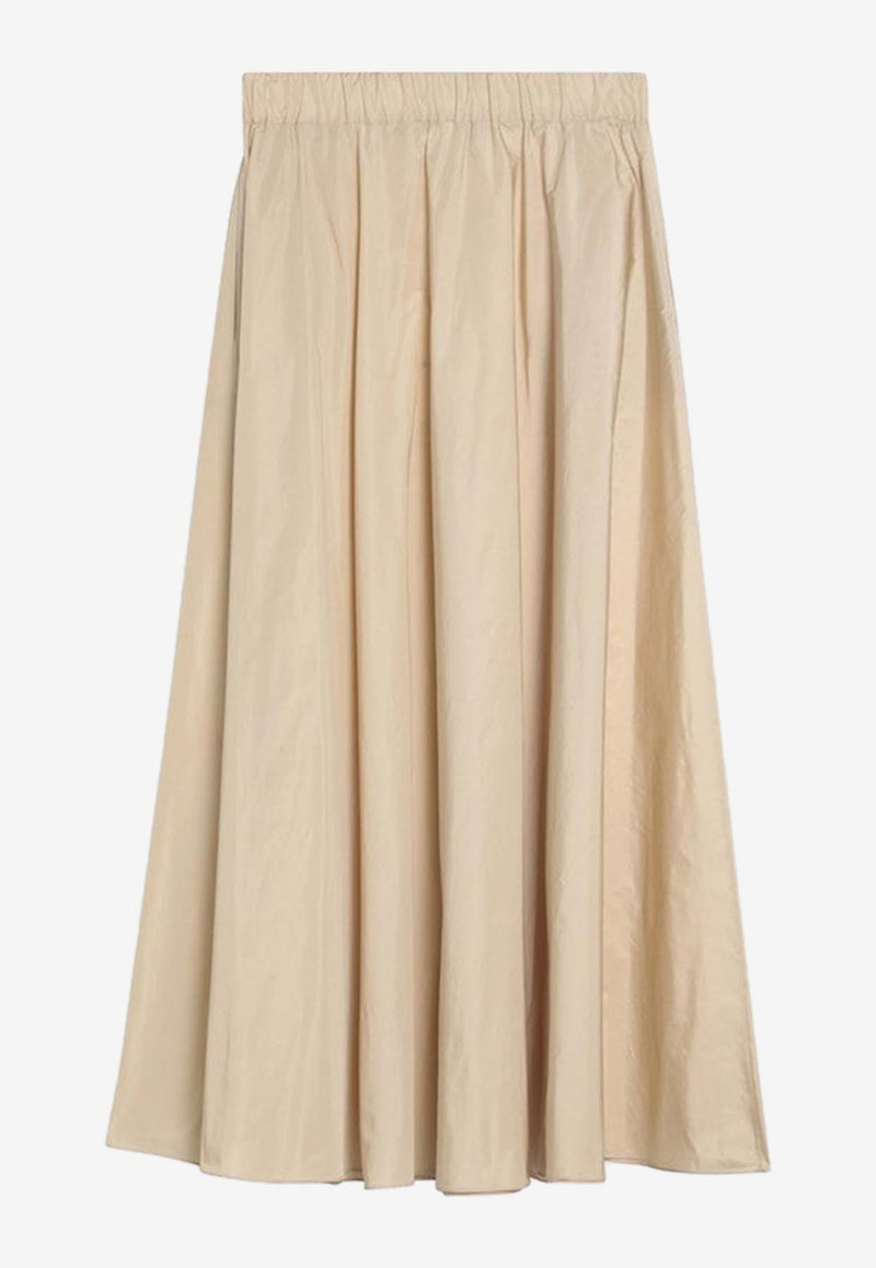 P.A.R.O.S.H Flounced Maxi Skirt Beige D621140PL/Q_PAROS-004