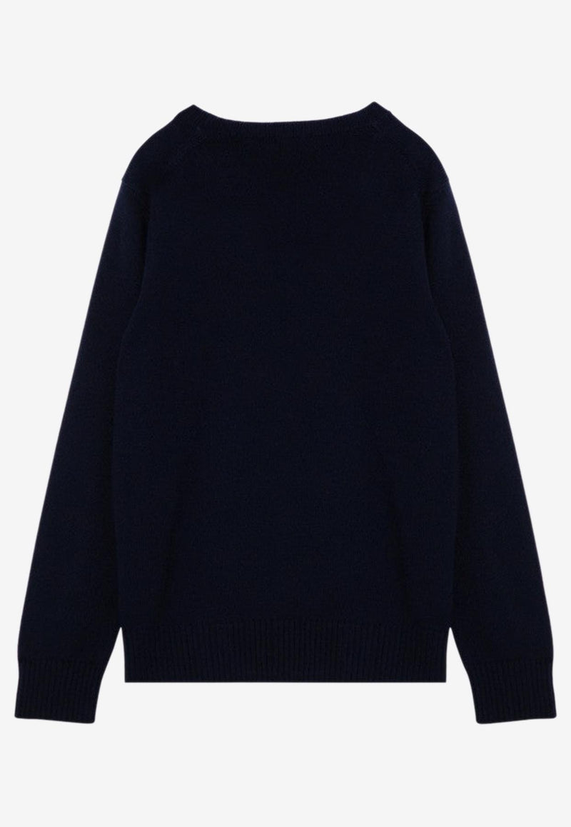 Drumohr Cashmere Crewneck Sweater Blue D7K103WS/P_DRUMH-797