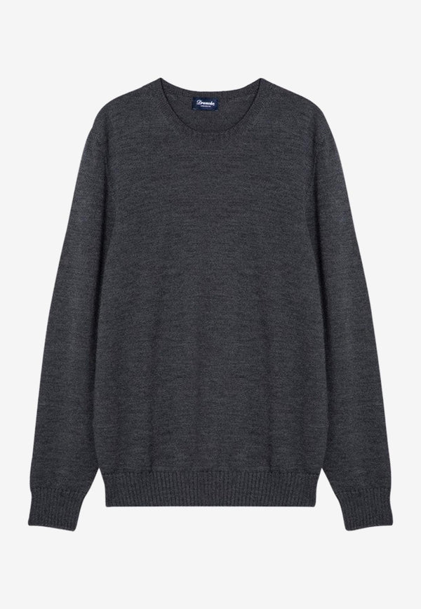 Drumohr Wool Crewneck Sweater Gray D7M103WO/P_DRUMH-671