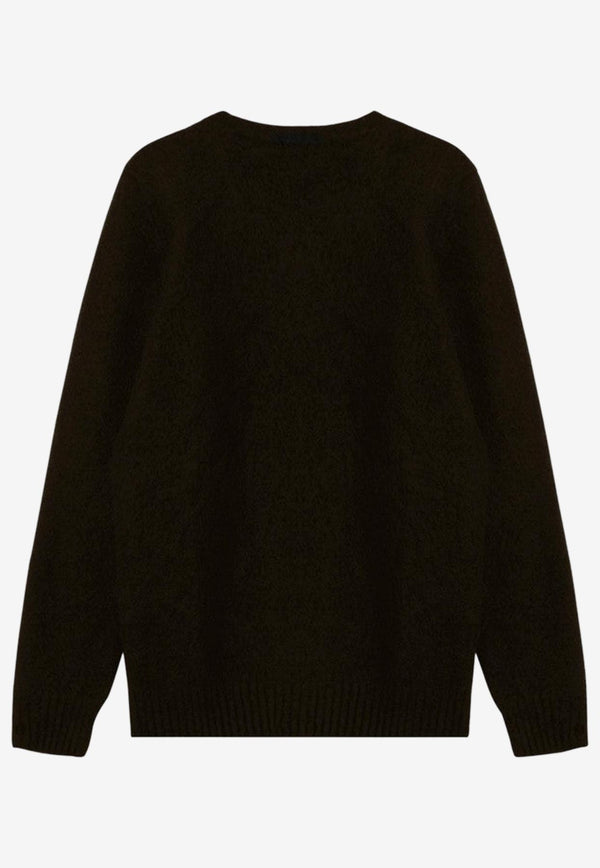 Drumohr Wool Crewneck Sweater Dark Brown D8W103GWO/P_DRUMH-585