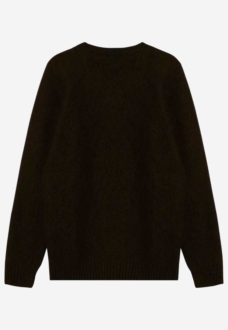 Drumohr Wool Crewneck Sweater Dark Brown D8W103GWO/P_DRUMH-585