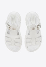 Dolce 
Gabbana Kids Boys Logo Sandals DA5204 AB097 80001 White