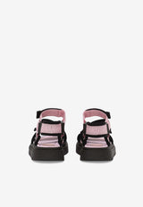 Dolce 
Gabbana Kids Boys Logo Grosgrain Sandals DA5205 AB028 8B400 Pink