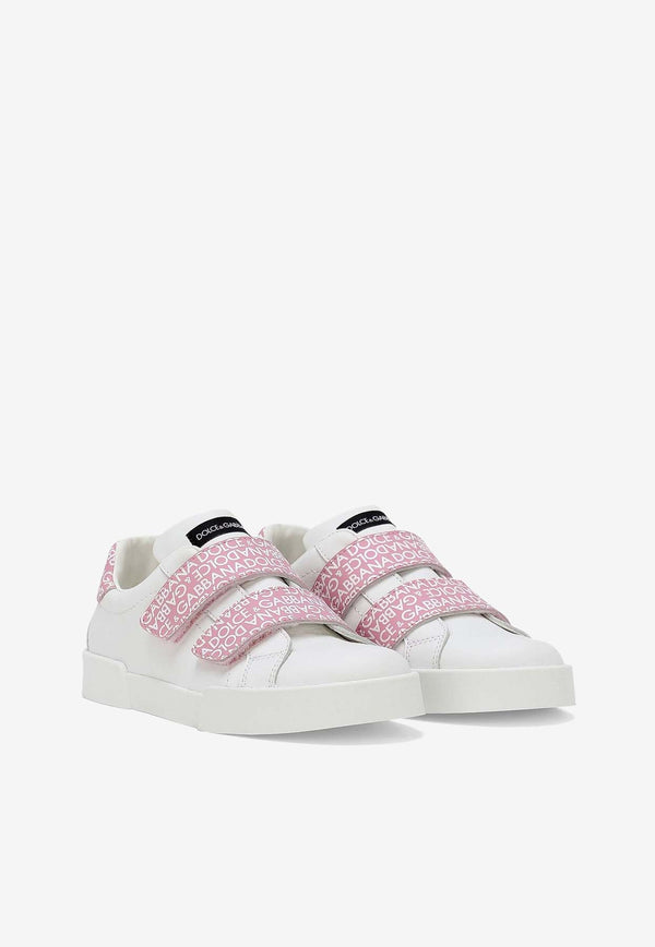 Dolce 
Gabbana Kids Girls Portofino Low-Top Sneakers DA5210 AB271 HEXCA White