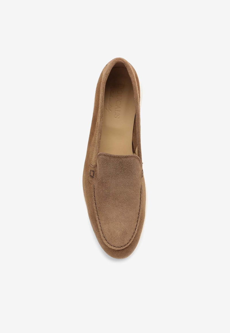 Doucal
s Suede Slip-On Loafers DD8705ARTHUY229/O_DOUCA-IC32 Brown