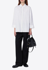 S Max Mara Delfina Long-Sleeved Shirt White DELFINACO/P_MAXS-001