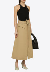 Sportmax Deserto Wrap-Around Midi Skirt Beige DESERTOCO/O_SPORM-001