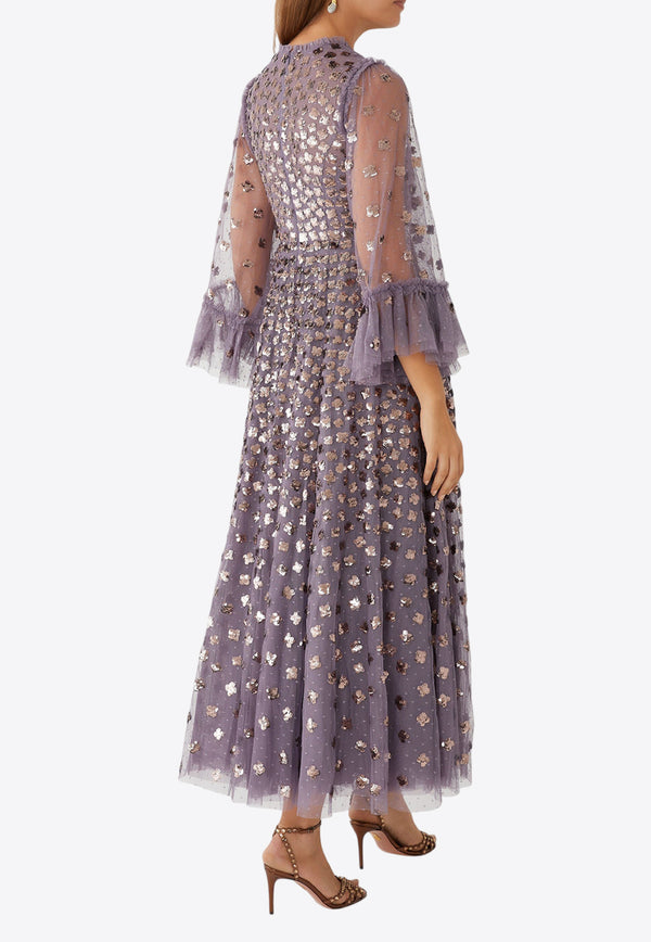 Needle 
Thread Glisten Sequined Midi Dress Lavender DG-LS-14-RCR25-AMELILAC/LAVENDAR