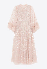 Needle 
Thread Glisten Sequined Midi Dress Rose Gold DG-LS-14-RCR25-RGLROSE GOLD