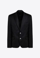 Balmain Single-Breasted Wool Blazer Black DH1SI315WB12/P_BALMA-0PA