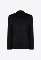 Balmain Single-Breasted Wool Blazer Black DH1SI315WB12/P_BALMA-0PA