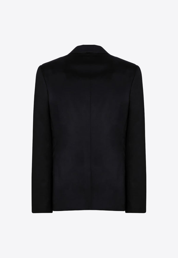 Balmain Single-Breasted Wool Blazer Black DH1SI315WB12/P_BALMA-0PA