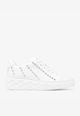 Jimmy Choo Diamond Light Maxi Low-Top Sneakers with Studs DIAMND LGHT MX F AQF v WHITE/SILVER