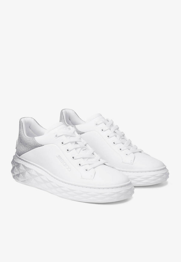 Jimmy Choo Diamond Maxi Low-Top Sneakers DIAMOND MAXI/FII IVR X WHITE/SILVER