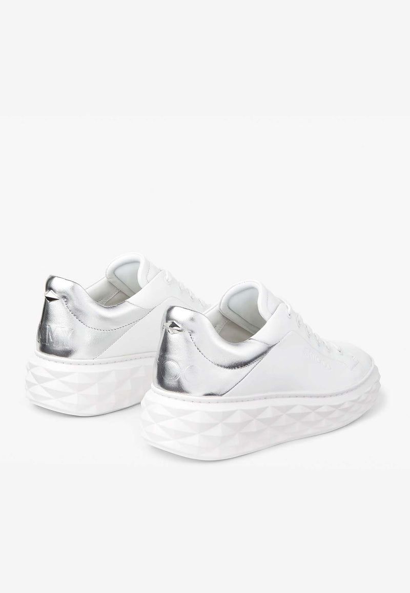 Jimmy Choo Diamond Maxi/F II Low-Top Sneakers DIAMOND MAXI/FIIBFB v WHITE/SILVER