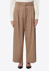 S Max Mara Dina Belted Wide-Leg Pants Beige DINACO/P_MAXS-002