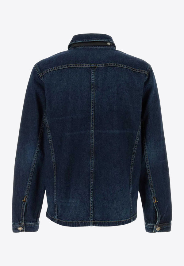 Tom Ford Logo Denim Jacket DJR002-DMC055F24 HB532 Blue