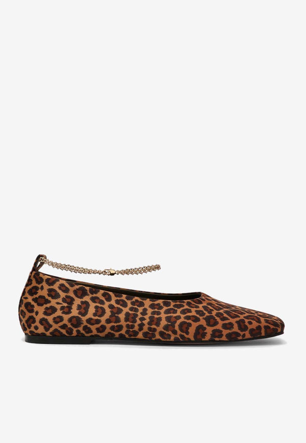 Maria Luca Augusta Leopard Print Ballet Flats Brown DL37002A18050/O_MARIL-A025