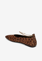 Maria Luca Augusta Leopard Print Ballet Flats Brown DL37002A18050/O_MARIL-A025