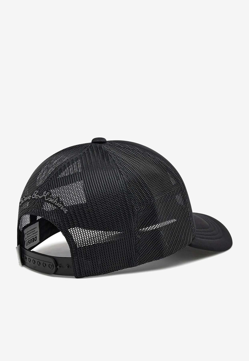 Deus Ex Machina Logo Pill Trucker Cap DMF77758BLACK