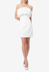 Mossman Short Tempered Strapless Mini Dress White DMM128-DWHITE