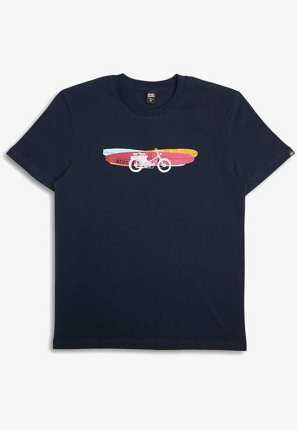 Deus Ex Machina Seasider Graphic Print T-shirt DMP241438BNAVY