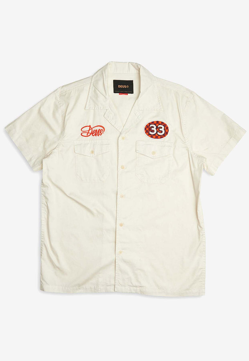 Deus Ex Machina Foreman Short-Sleeved Shirt DMP245245WHITE