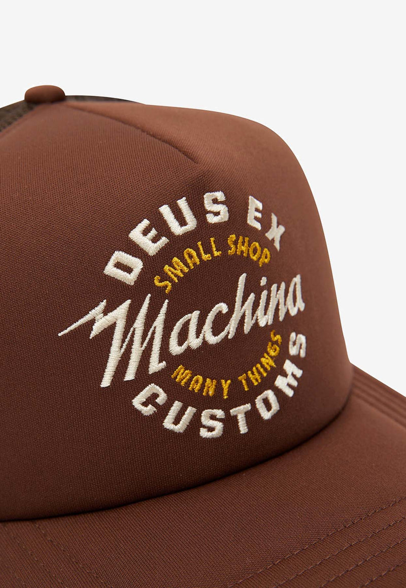 Deus Ex Machina Amped Circle Trucker Cap DMP247258BROWN